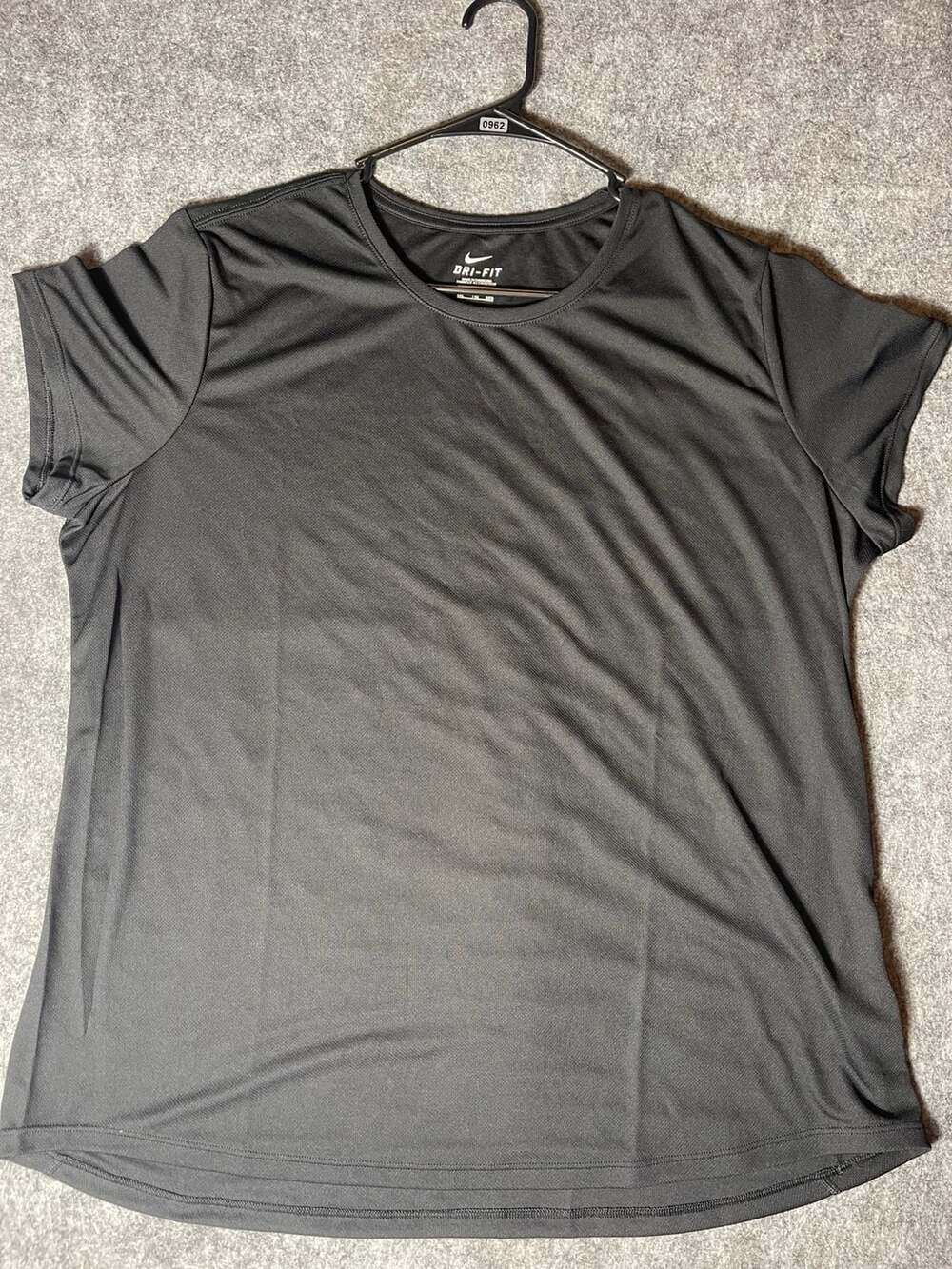 Nike Women's Dri-FIT Athletic Workout Running T-Shirt Black Size XXL